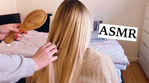 ASMR playing with your hair & taking care of it